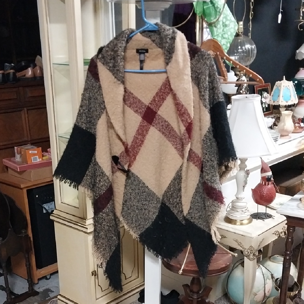 Modena Multicolor Plaid Shawl